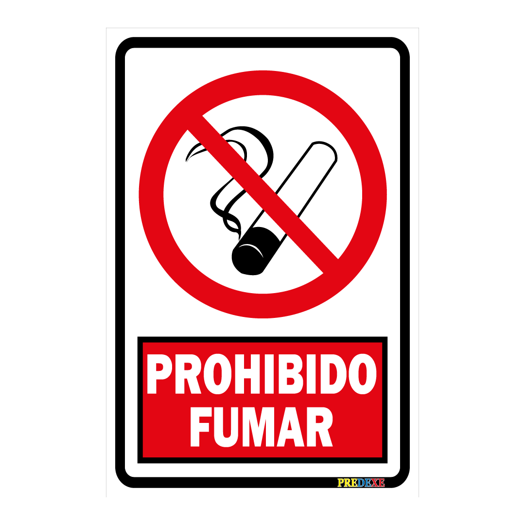Rótulo de Prohibición - Prohibido Fumar