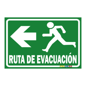 Ruta de evacuación izquierda